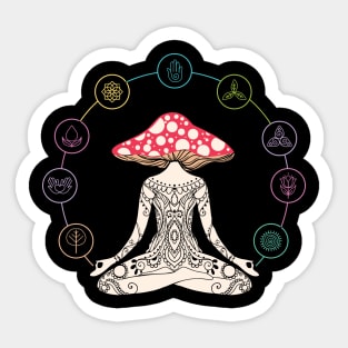 Yoga Serenity: Balance, Mindfulness, and Inner Peace Sticker